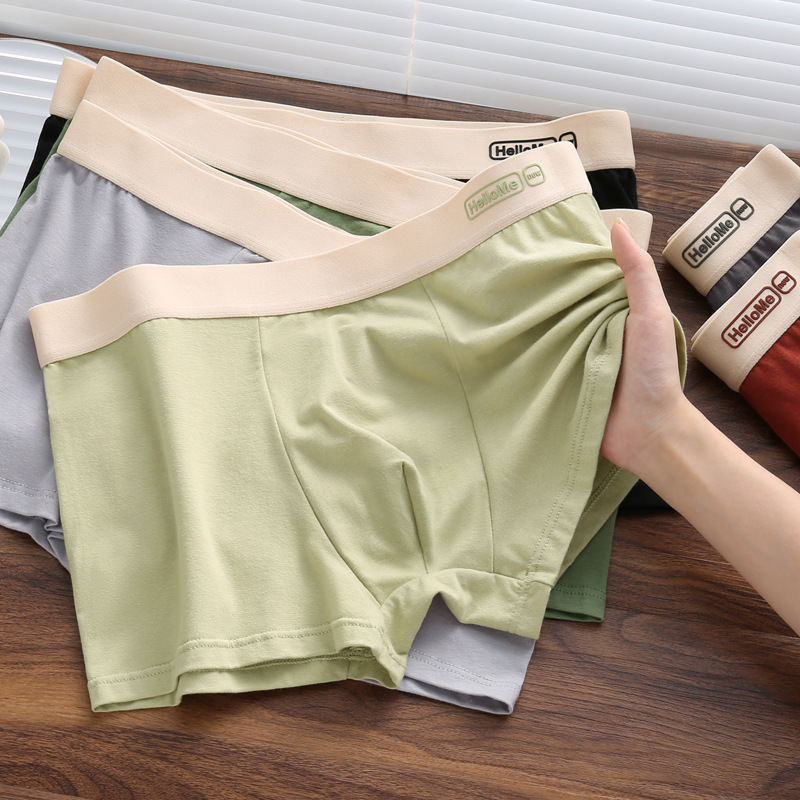 L-4XL 通気性綿男性ボクサーブリーフ弾性ウエストバンド下 - Boxer Brief Pack Cotton のレビューと価格