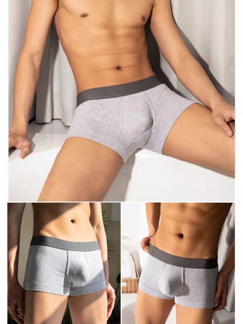 メンズ ビッグフロントポーチ 100% コットン ボクサーシ - Boxer Brief Pack Cotton のレビューと価格