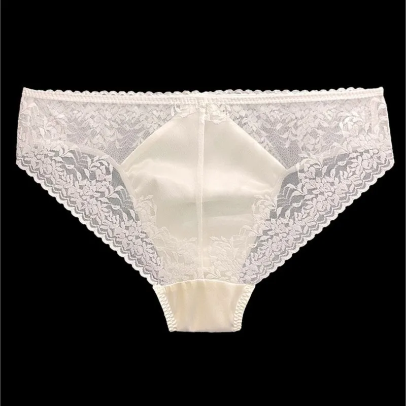 セクシーな男性用シルクレースのシースルーブリーフ。クロスドレ - Pouch Boxer Pouch のレビューと価格
