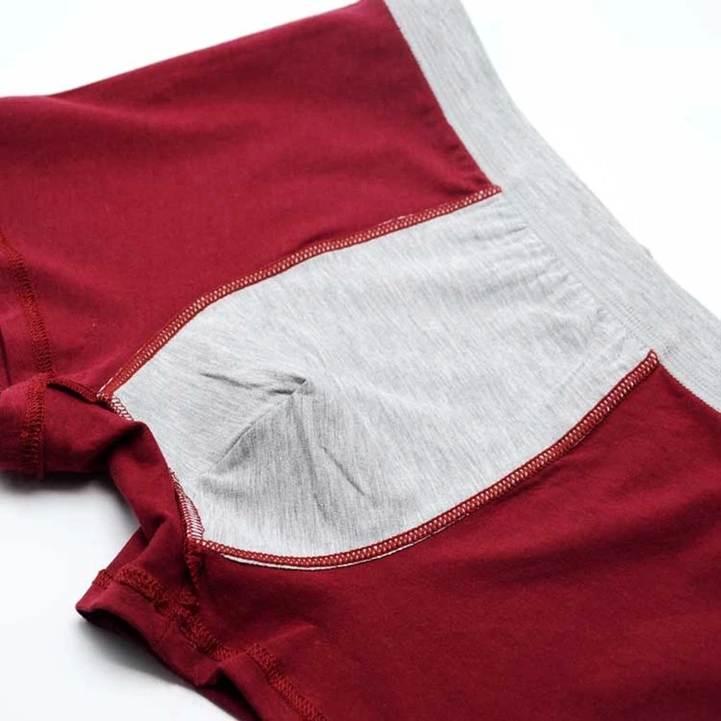 大サイズのシームレスな下着男性固体綿ボクサーパンツ男性のパン - Boxer Brief Pack Cotton のレビューと価格