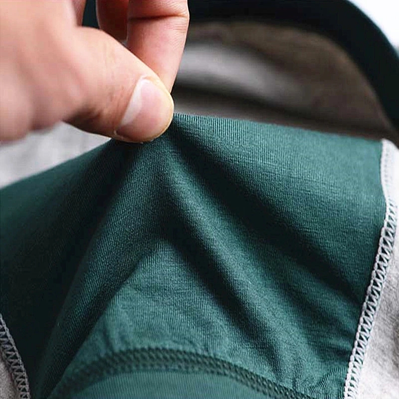 大サイズのシームレスな下着男性固体綿ボクサーパンツ男性のパン - Boxer Brief Pack Cotton のレビューと価格