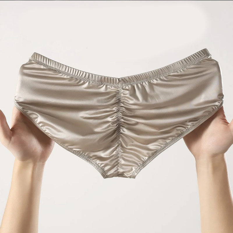 4 個メンズブリーフシャイニーサテンローライズセクシーな下着 - Pouch Boxer Pouch のレビューと価格